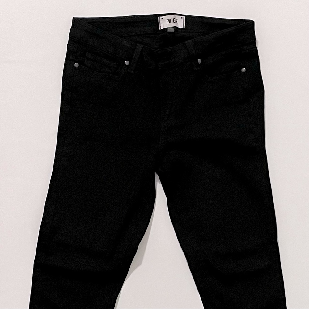 Paige Verdugo Crop Jeans - Black Overdye - 30